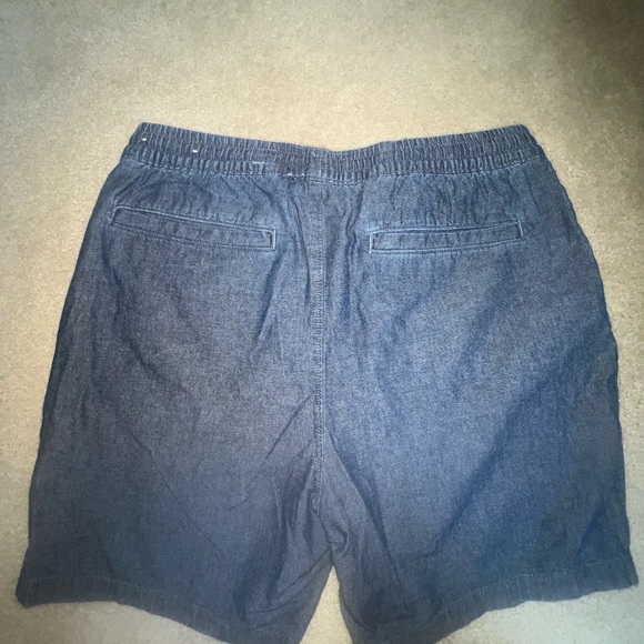 Abercrombie & Fitch Men Drawstring Cotton Shorts Gray Medium - Picture 2 of 3
